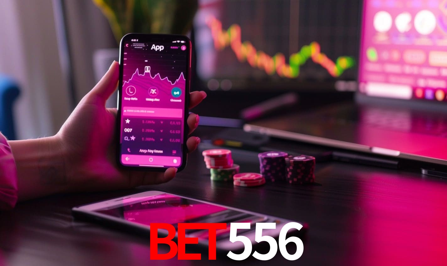 Comparação APP mobile vs versão web da bet556